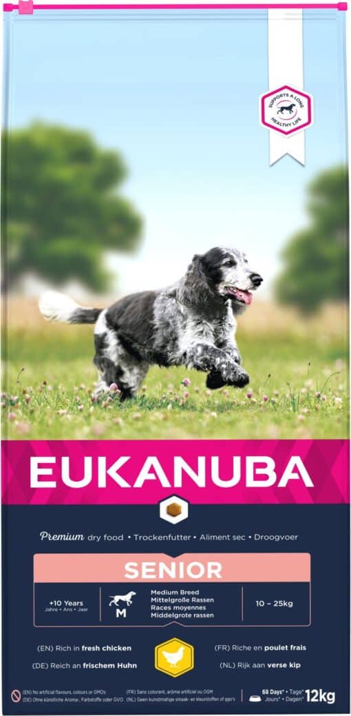 Eukanuba Senior Medium Breed Chicken 12 kg