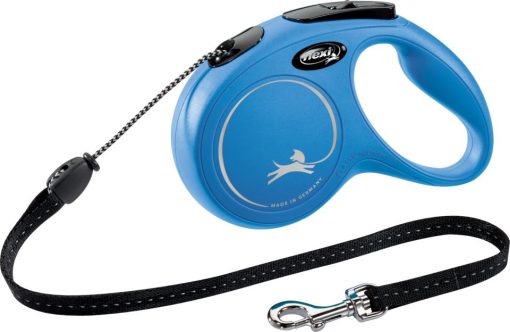 Flexi New Classic M, blå 5m snor