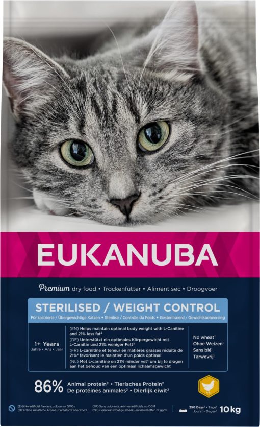 Eukanuba Sterilised/Weight Control 1+ Adult 10 kg