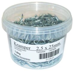 Hegnskramper Alu/Zink 2,5/25 mm 1 kg