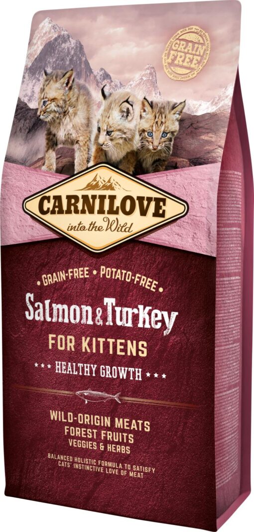 Carnilove Laks & Kalkun for Kittens 6 kg