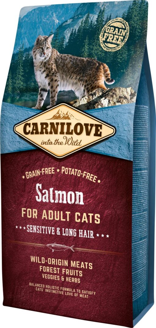 Carnilove Laks Adult 6 kg - Sensitive and long hair