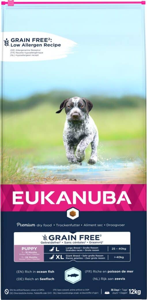 Eukanuba Puppy & Junior Large Grainfree Ocean Fish 12 kg