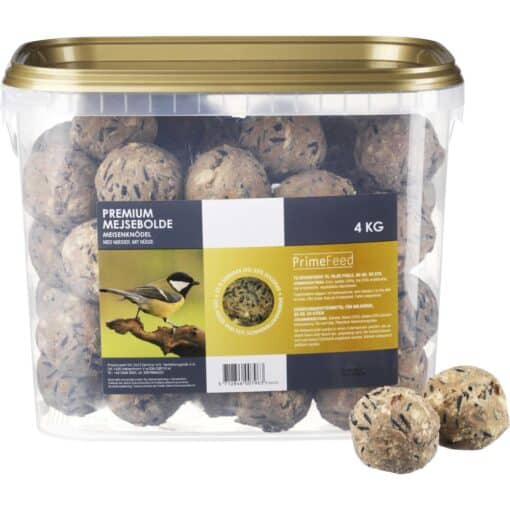 Premium mejsebolde a 80 g spand med 50 stk.