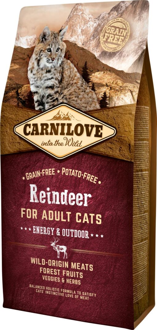 Carnilove Rensdyr for adult cats - 6 kg - Energy & Outdoor