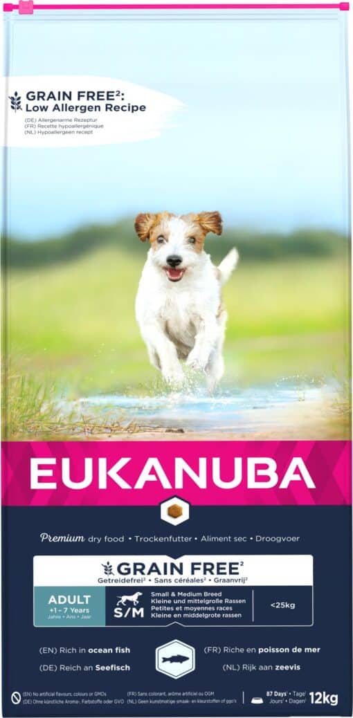 Eukanuba Adult Small/Medium Grainfree Ocean Fish 12 kg