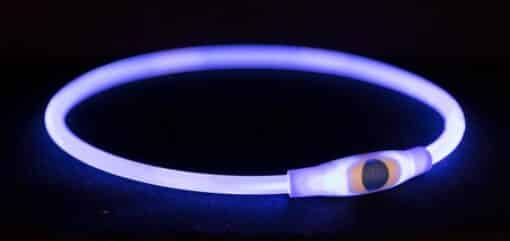 Usb FLash lysring L–XL: 65 cm/ø 8 mm, blå