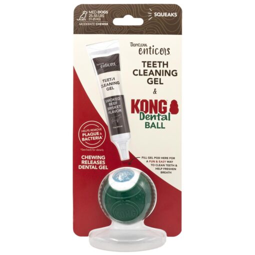Kong Dental Ball Medium inkl 35ml dental gel