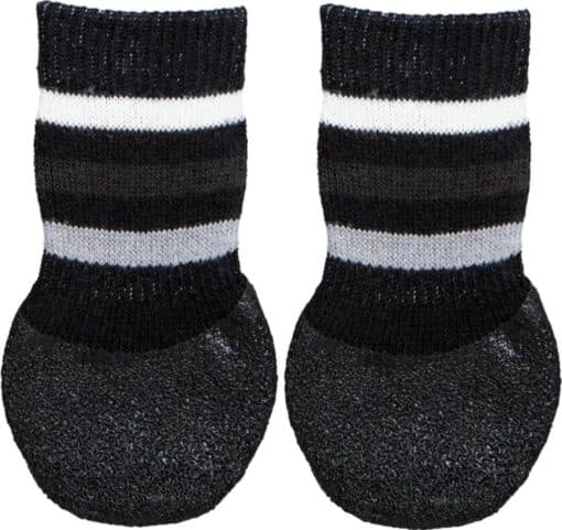 Hundesokker non-slip L-XL 2 stk sort