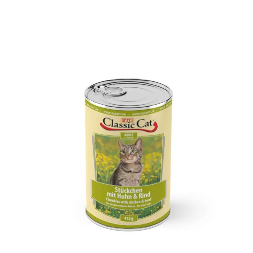 Classic Cat Kattemad Dåse, fjerkræ & okse 450g