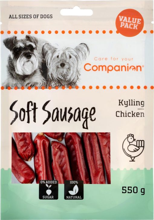 Companion Soft Pølser m/kylling value pack 550g