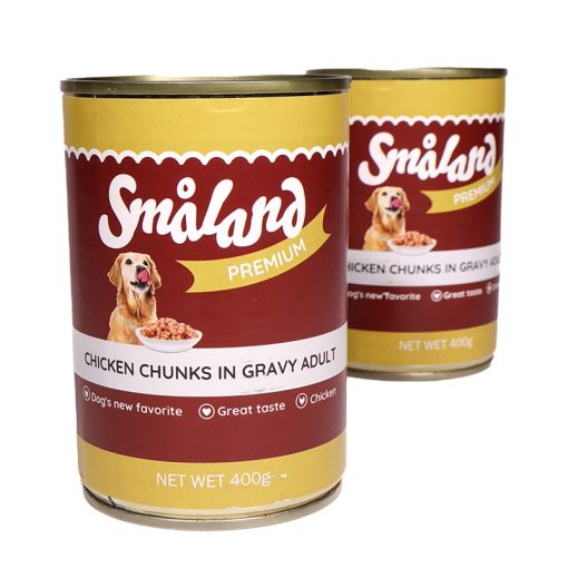 Småland premium vådfoder m/kylling 400g
